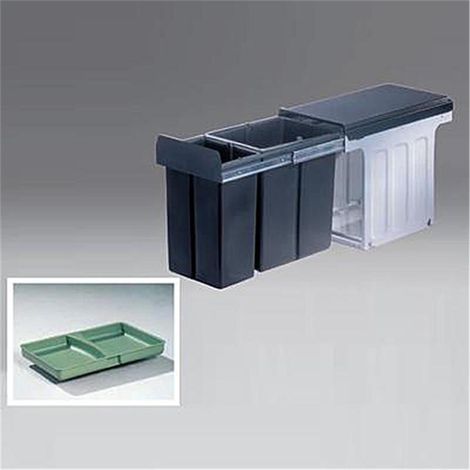 WESCO 857421-11 Einbau Abfallsammler Profiline Bio-Double Small 30 DT (1/3)