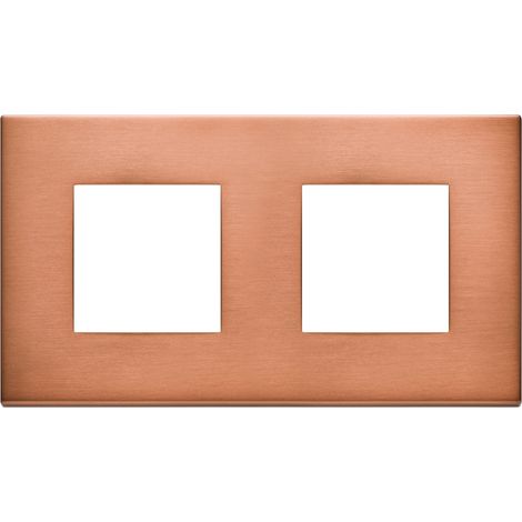 VIMAR - 22643.86 Placca 4M (2+2)int71 rame spazzolato
