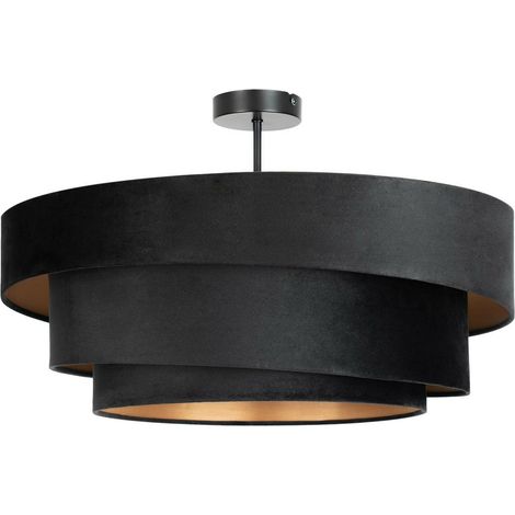 [GEBRAUCHT] Lindby Jusari Deckenlampe Hängeleuchte Lampe Leuchte 3 Flmg E27 Textil Schwarz B-Ware