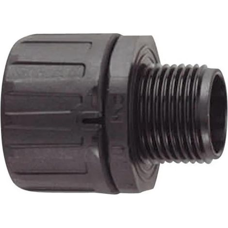 HellermannTyton Tubo corrugado negro diámetro 9 mm M12 IP66