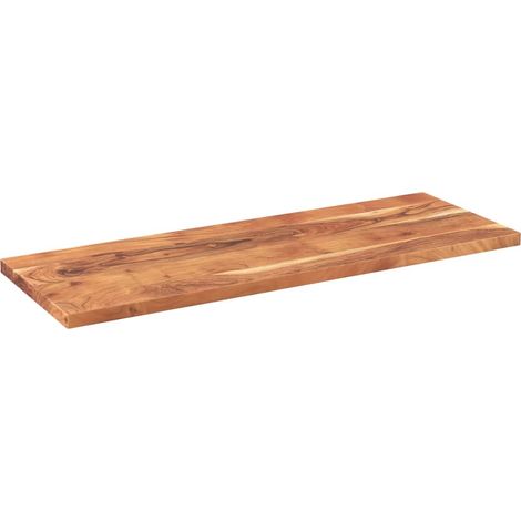 Dessus de table  Plateau de table  Dessus de bureau 140x50x3,8cm rectangulaire bois massif d'acacia CFW99576 (1/5)