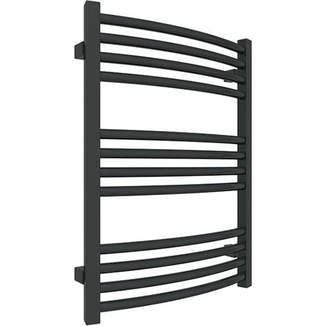 Sèche-serviette mixte noir - (HxL) 660x436 mm - 300 Watt - 262 Watt - LEN660-436PZ1N