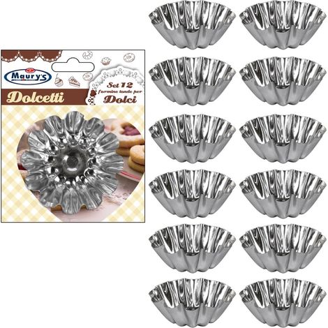 MAURY'S FORMINE TONDE PER DOLCI IN SET DA 12 PEZZI DA 6 CM