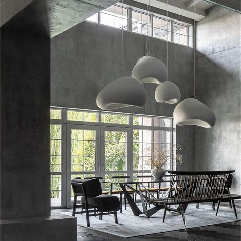 60 lampe à suspension moderne, E27 base style nid d'oiseau luminaire, salle à manger lampe à suspension moderne, couloir salle à manger cuisine (1/5)