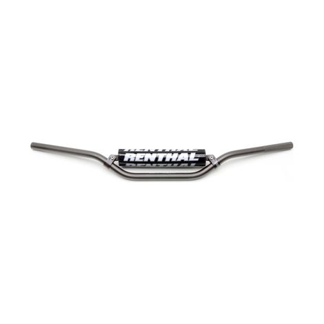 Manillar MX de 22 mm Renthal de aluminio gris Reed con tapa.