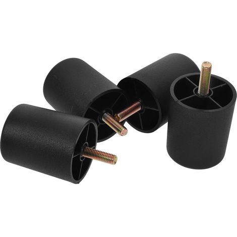 4 Pièces Canapé Rond en Plastique et Métal, Facile à Installer, Résistant, pour Meubles de Bureau et Maison (1/5)