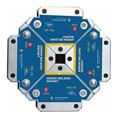 SABIR Aimant Soudure, 4 PCS Soudure Aimant Force de Maintien 12.5kg de Soudure Equerre de Support Positionneur Magnétique 45 ° 90 ° 135° Outils de Localisation Auxiliaires Multi-Angles - FM1-XS (1/5)