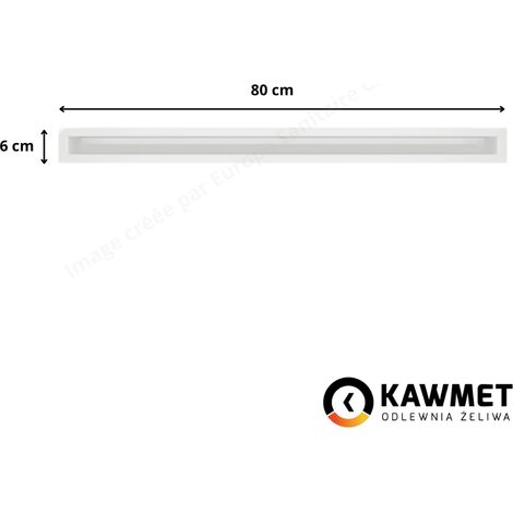 Grille de ventilation 6x80 Loft Kawmet - Couleur blanc