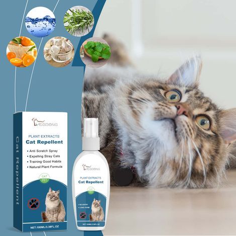 Indoor cat repellent spray to prevent cats from getting on the bed - 100 ml (1/5)