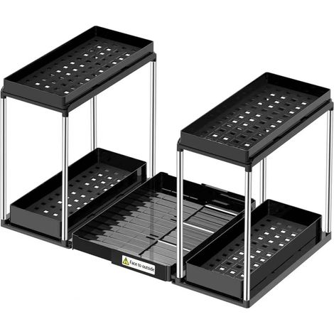 2 Supports Coulissants pour Placard Sous-Évier (1/5)