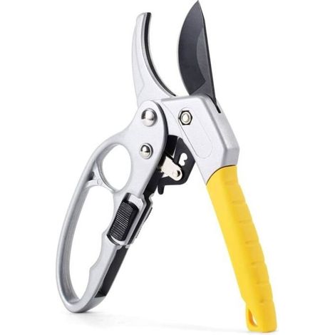 Gardening pruner, heavy-duty hand pruner, bypass shears, sharp-blade plant cutter, pruning shears (1/5)
