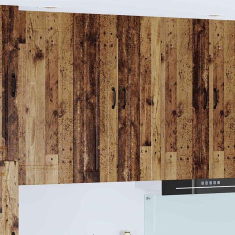 vidaXL Armadietto a muro LUCCA Legno antico 60 x 31 x 100 cm