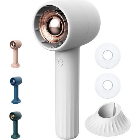 Tragbarer Handventilator mit Aromatherapie HA1, wiederaufladbarer Handventilator mit 2000-mAh-USB-Akku, 3 Geschwindigkeitsstufen, ideal für Reisen, Make-up und persönliche Kühlung im Freien (1/5)
