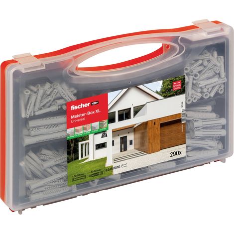 FISCHER 577159 MEISTER-BOX XL BOÎTE DASSORTIMENT DE CHEVILLES 290 PC(S) (1/5)