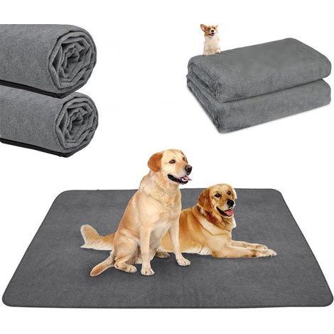 Alfombrilla lavable para orina de perro,2 piezas,183183 cm,alfombrilla de entrenamiento para perros,alfombrilla para orina,impermeable (1/5)