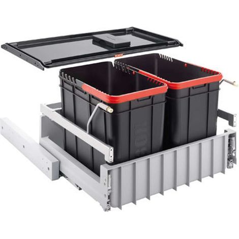 Franke - Cestino portarifiuti incorporato 300-60 Duo 121.0150.143 (1/3)