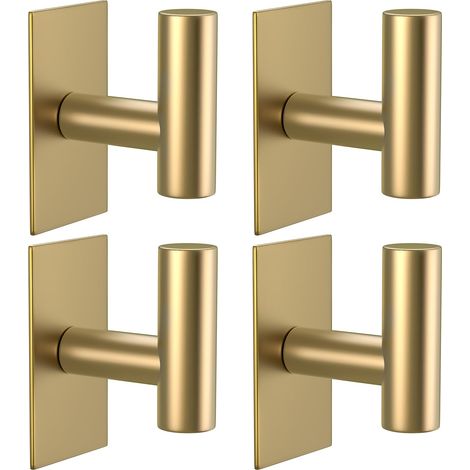 4 pezzi asciugamani/ganci per vestiti,ganci a parete per attaccare il bagno o la cucina,indumenti in acciaio inossidabile, un gancio dell'armadio (1/5)