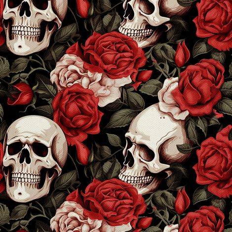 Tela decorativa para exteriores Oxford - Motivo de calavera I DX4729 (1/5)
