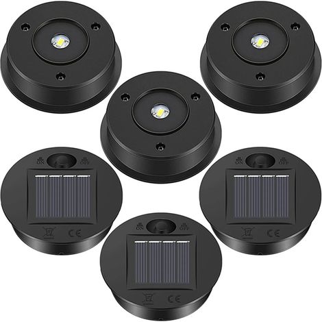 Porte-Lanterne Solaire Remplacement Panneau 70 mm Étanche Capuchon pour Lanterne Jardin Extérieur (1/5)