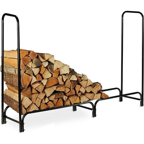 Portalegna Supporto Metallo Porta Legna Interno Legnaia Camino Stufa 150x120x35