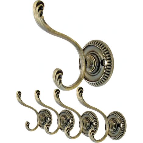 Crochets porte-manteaux - Antiques laiton bronze - Lot 4 (1/5)