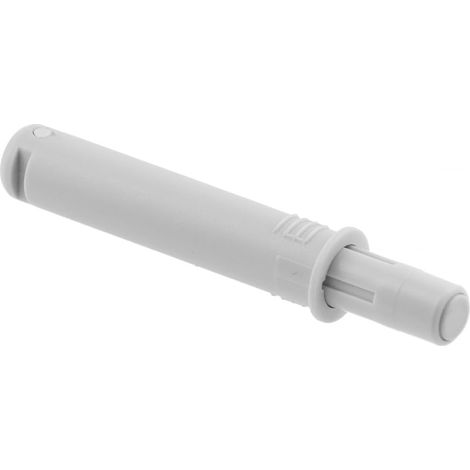 Push to Open Amortisseur de porte d'entrée court - Amortisseur de meubles Ø 10 mm avec embout en caoutchouc gris pour façades sans poignée, montage par perçage AM-OWM-KR-GM-30 (1/2)