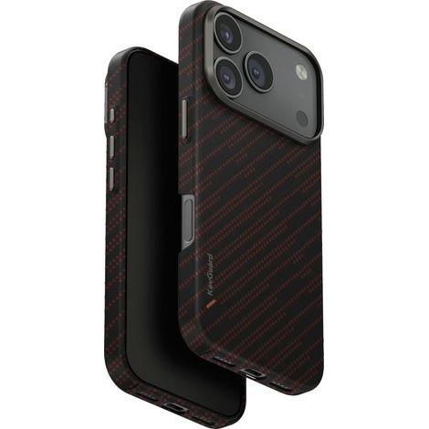 Funda UNIQ Keva EDGE para iPhone 17 Pro con carga Magclick, color naranja. (1/5)