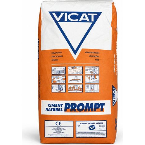 Cemento rapido francese naturale prompt riparazioni sigillature ancoraggi 25 kg (1/5)
