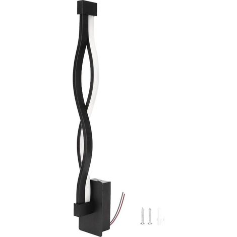 Luminaire mural LED forme vague blanc chaud AC85-265V couloir chevet (1/5)