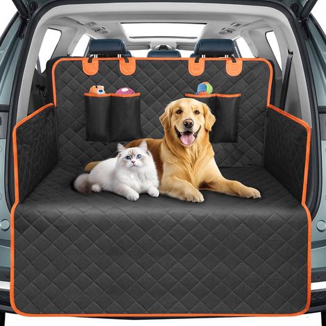 Protection Coffre Voiture Chien - Tapis de Coffre Voiture avec Protection Latérale et Pare-Chocs Arrière,Imperméable (1/5)