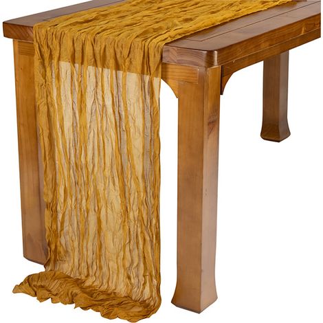 de table plissé en étamine nappe décorative pour la maison