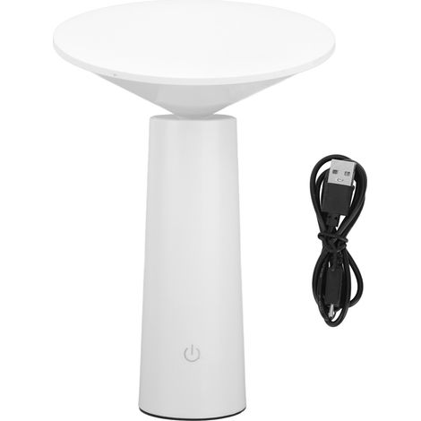 Garosa Tragbare LED-Tischlampe mit Berührungssensor, 3 Helligkeitsstufen, Nachtlicht für Kinderzimmer, Nachttischlampe, Nachtlicht (Weiß).