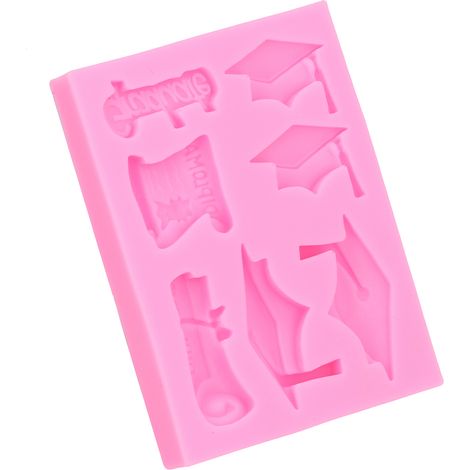 DIY Silikonform für Junggesellenhut, Fondant, Schokoladenkuchen, Dekorationsform, Küchenzubehör, Rosa (1/5)