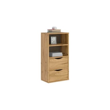 Armoire latérale avec tiroirs ODDA 40x24x79 bois massif pin (1/5)