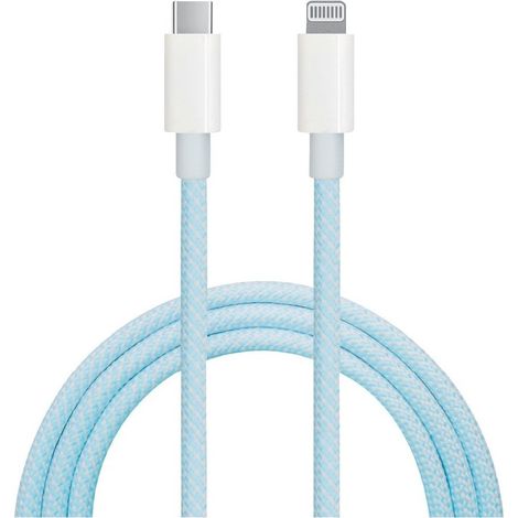 Cable USB Tipo C a conector Lightning nylon trenzado 1,5M (1/5)