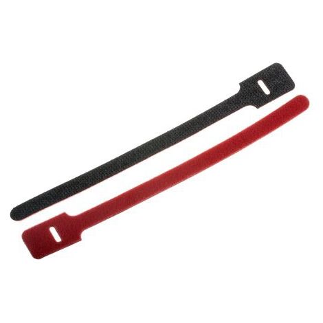Serre-fils velcro RS PRO Rouge, 225mm 25 mm Serre-fils