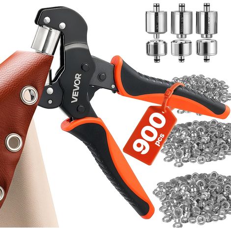 Pince à Œillets 6 mm/10 mm/12 mm, Kit d'Outils à Œillet 900 Pièces (1/5)