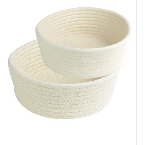 Cestini portaoggetti，2 pezzi，Accessori per bagno e toeletta，Organizzatori da scrivania，cestini per gioielli，20 cm x 8 cm + 23 cm x 9 cm (1/5)