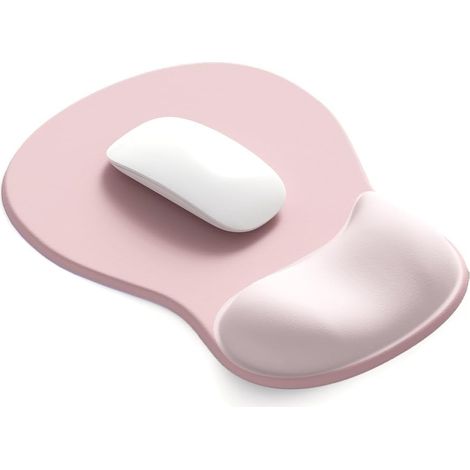 Tapis de souris ergonomique avec repose-poignet en gel rose Tapis de souris antidérapant pour bureau avec support pour le poignet Accessoire de bureau pour la maison, le bureau et les jeux Design c (1/5)