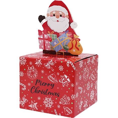 Boîte À Argent De Noël - Boîte À Cadeau En Carton Avec Tiroir Coulissant Et Support Pour Carte - Idéale Pour Cadeaux En Espèces - Lot De 3 (1/5)
