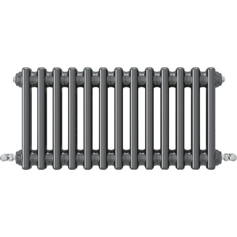 Acezanble Horizontal Traditional Cast Iron Style Radiator 300x605mm 3 Column Anthracite