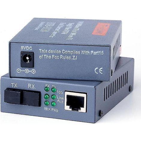 paire de convertisseurs à fibre optique htb--3100ab 10/100 Mbps monomode 25 km az13790 (1/4)
