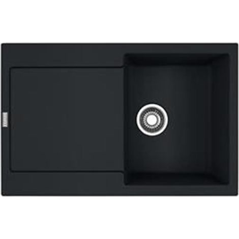 Franke Einbauspüle Maris MRG 611-78 Fragranit+ Black Matt, Excenterbedienung (Druckknopf) (1/4)