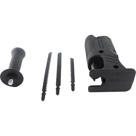 Taladro inalámbrico, sierra de vaivén, kit de accesorios con hojas para sierra de calar de madera y metal. (1/5)