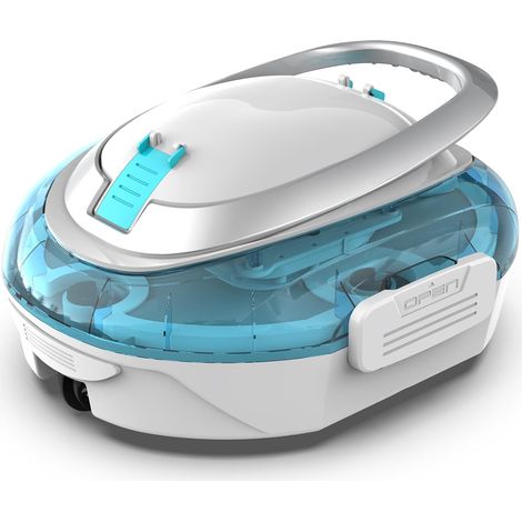 S2 Robot Swimming Pool, Double Filtration, Wireless Pool Vacuum Cleaner, Blue 90 Min Autonomy, Compact Pool Cleaner, Automatic Parking, for Above-Ground Pools Up to 80 m² (1/5)