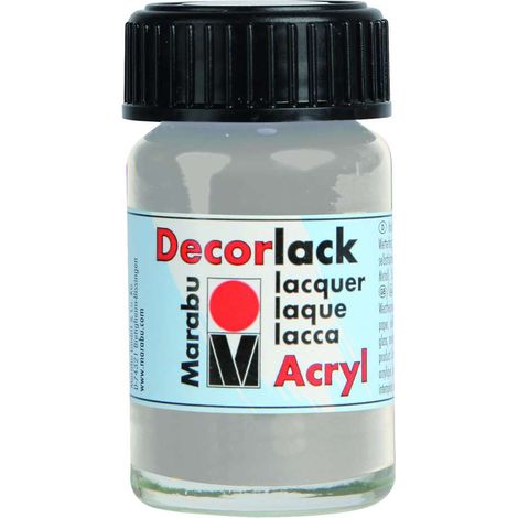 Decorlack Acryl Marabu 15 ml Argento