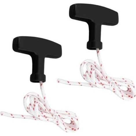 Kit de 2 cordes de traction d’urgence pour portes de garage – Longueur 1 m, diamètre 4,5 mm, charge maximale élevée (1/5)
