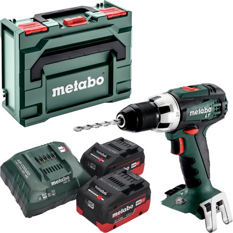 Metabo BS 18 LT Perceuse-visseuse sans fil 18 V 60 Nm + 2x batterie LiHD 5,5 Ah + chargeur + metaBOX