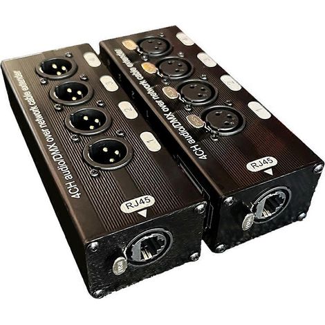 Rallonge audio XLR 3 broches à 4 canaux et câble réseau, femelle (1/4)