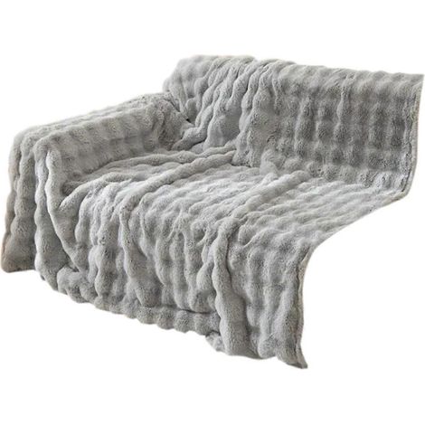 Luxuriöse Sofabezüge aus Kunstpelz, warme Winter-Plüsch-Sofaüberzüge, A-- (1/5)